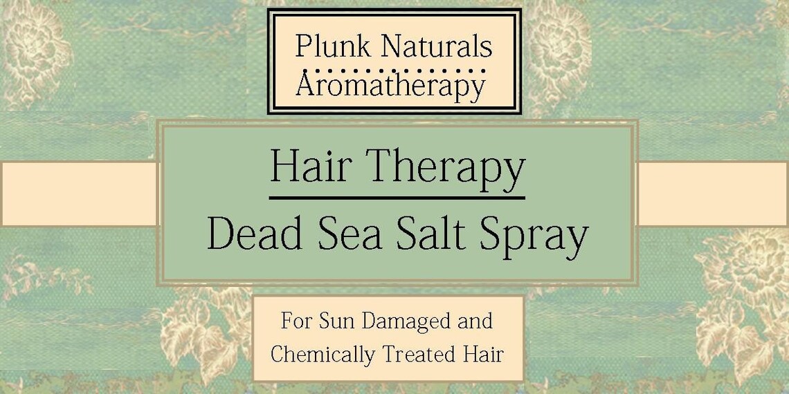 Hair Therapy Dead Sea Salt Spray for Sun Damaged or Chemically Etsy