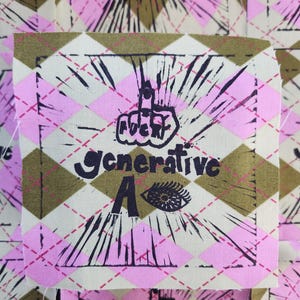 Écusson à coudre imprimé au bloc F*CK Generative AI (5 pouces)