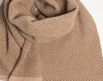 brushed alpaca and silk handcrafted throw