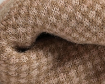 brushed alpaca and silk handcrafted throw