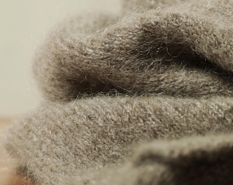 brushed alpaca and mohair handcrafted scarf