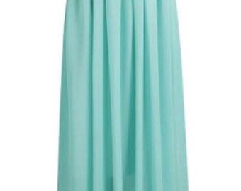 Leila chiffon maxi skirt