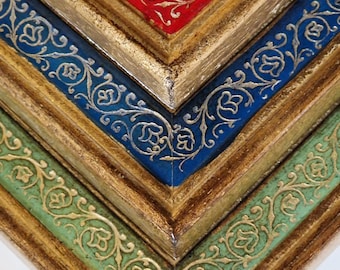 Handcrafted and decorated wooden photo frame, table photo frame available in various sizes and colors