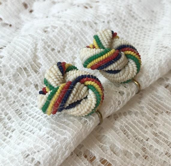 Festive Vintage Swirled Twisted Rope Design Tiny … - image 2