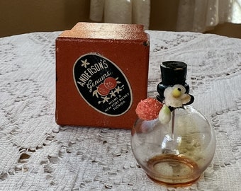 Small Vintage Anderson&#39;s Souvenir Orange Blossom Perfume Empty Bottle in Original Box, Miami / New Port Richey