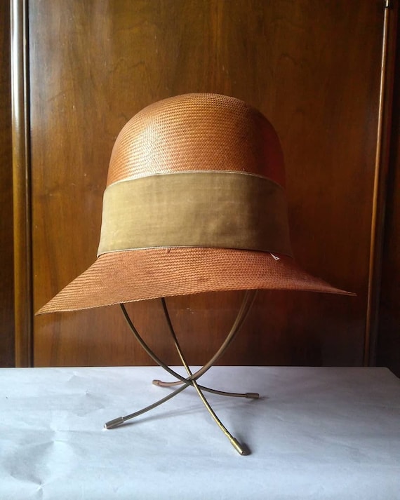 Vintage RARE 1910s 1920s 1930s French Natural Stra