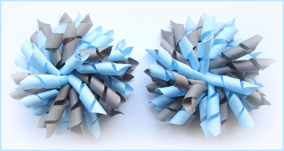 SCHOOL UNIFORM BURGUNDY LIGHT BLUE DARK GREY KORKER CORKER CURLY HAIR BOWS