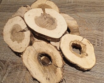 25 Grapevine Wood Slices, 3-4" Rustic Wedding Decor, DIY Craft Supplies