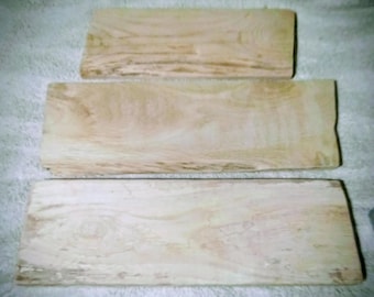 3pc. Oak boards wall signs, painted sign blanks, rustic wedding decor, farmhouse decor
