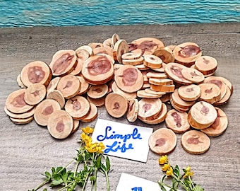 1"-2" cedar wood slices