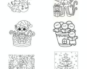 100+ Christmas Coloring Pages for Everyone (4 PDF's)