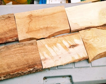Rough Cut Oak Boards: 10pc Crafting Wood for Signs, Decor, Woodburning