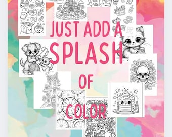 500+ Coloring Pages | Relaxing Fun, All Ages (Digital PDF Files)