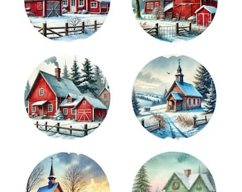 170+ printable Christmas ornament rounds for crafting,Christmas gift tags, wall art,etc. PRINTABLE NO PHYSICAL items will be sent