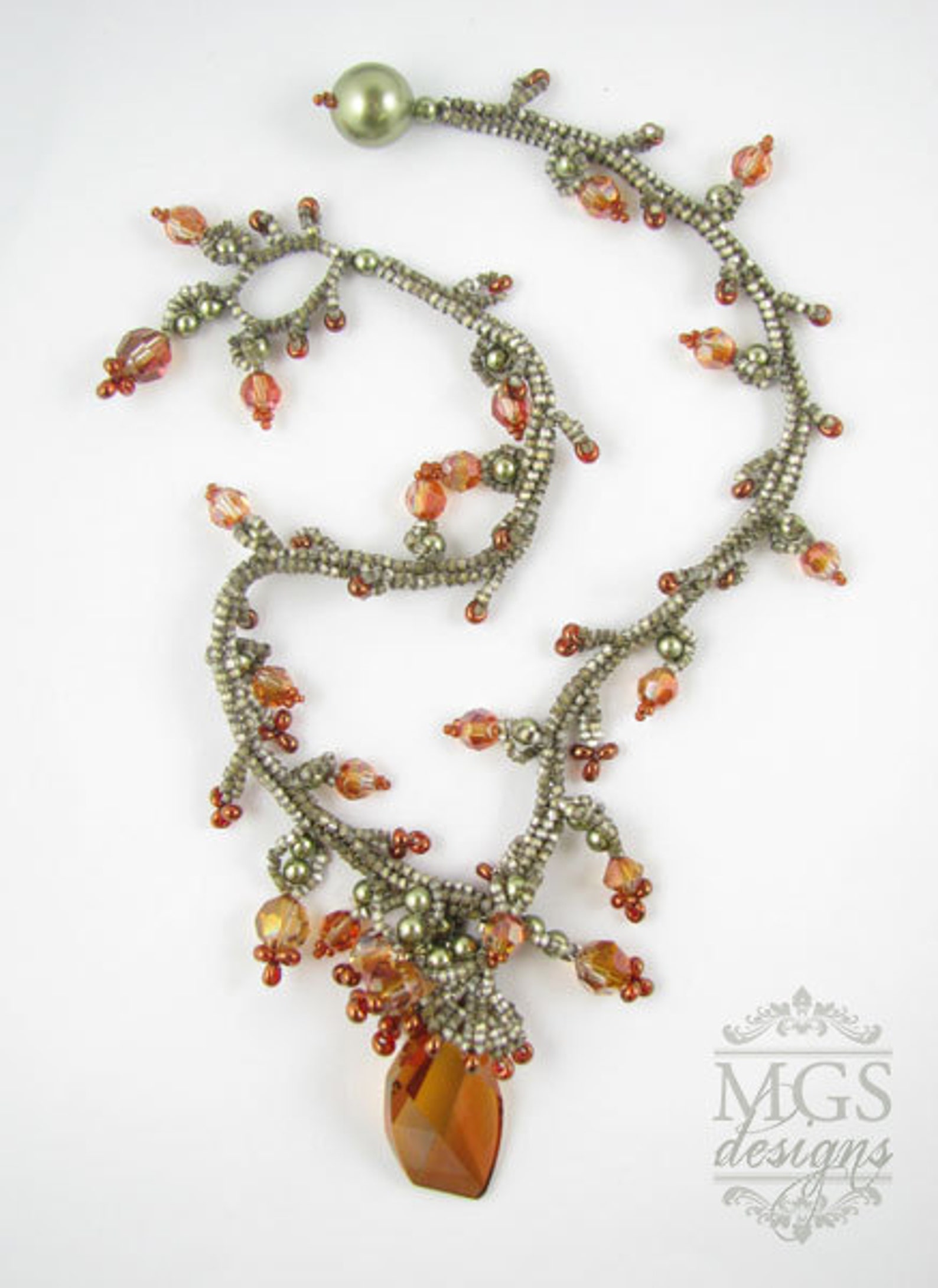 Ochre Necklace - Beading Pattern/tutorial Downloadable PDF - Etsy