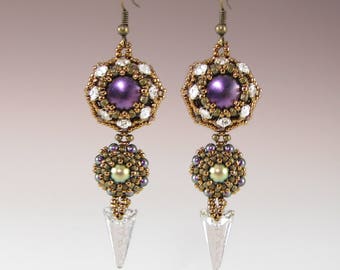 Straight to the Point Earrings - Downloadable PDF Pattern/ Tutorial