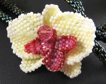 Beaded Phalaenopsis Orchids - beading tutorial PDF for download