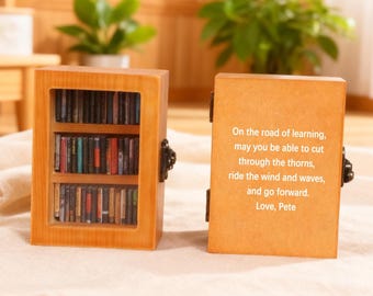 Personalized Anxiety Bookshelf with Mini Books, Book Accessories, Home Decor, Personalized Gift, Book Lover's Gifts, Gifts for Reader, Gifts