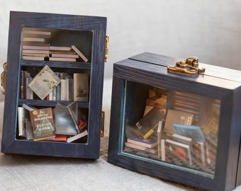 Anxiety Bookshelf Selected, Personalized Mental Health Shelf Decor, DIY Mini Books Kit, Book Lover Gifts, Gift for Readers