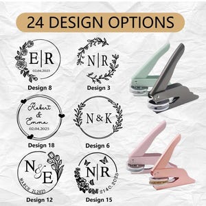 Estampador de bodas personalizado, estampador de logotipo personalizado para invitaciones de boda, estampador de servilletas con iniciales personalizado, sello personalizado con su logotipo