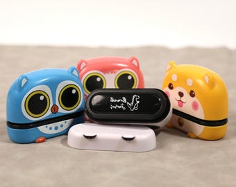 Custom clothing name stamp for school children,Chapter Cartoon Kids Seal Sweet for Kids,Waterproof,Name Stamp, Fabric Stamp, Logo Stamp,