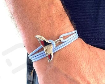 Personalized Whale Tail Bracelet, Women's Stainless Steel Bracelet, Men's Bracelet, Bracelet