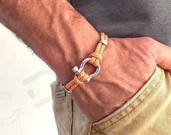 Shackle bracelet, nautical bracelet, personalized nautical bracelet, sailboat bracelet, skipper bracelet