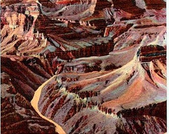 Vintage Arizona Postcard - The Grand Canyon from Pima Point (Unused)