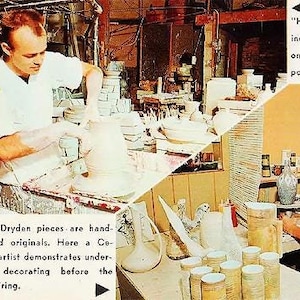 Vintage Arkansas Postcard - Dryden Pottery in Hot Springs National Park (Unused)