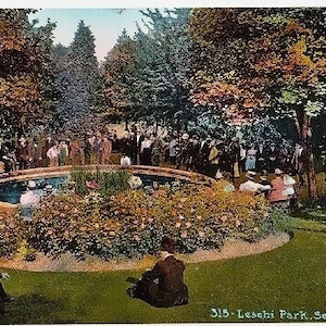 Carte postale ancienne de l'État de Washington - Leschi Park, Seattle (non utilisée)