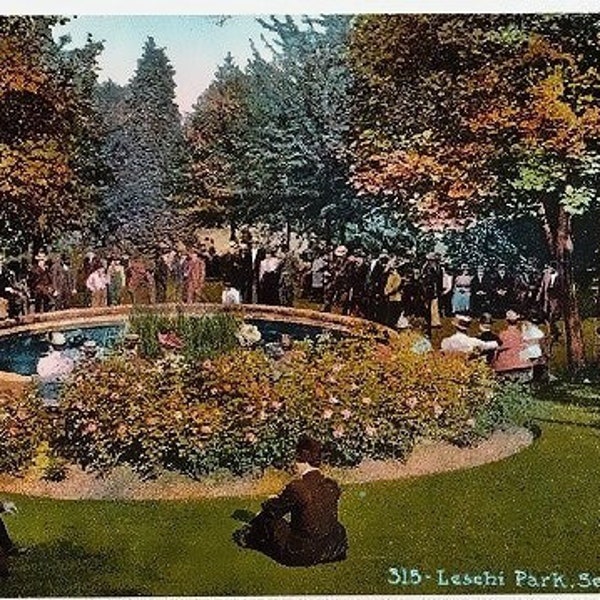 Antique Washington State Postcard - Leschi Park, Seattle (Unused)