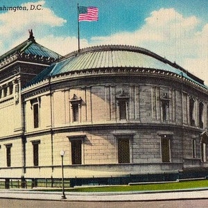 Carte postale vintage de Washington DC - The Corcoran Gallery of Art (inutilisé)