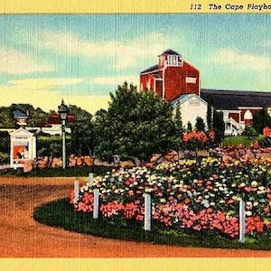Carte postale vintage Cape Cod - The Cape Playhouse, Dennis (inutilisé)