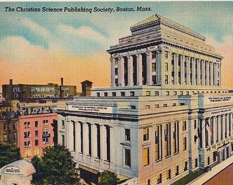 Vintage Boston Postcard - The Christian Science Publishing Society (Unused)