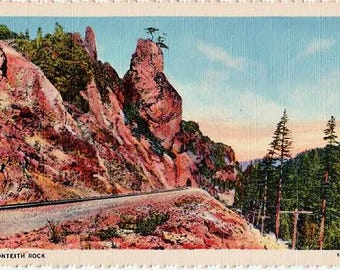 Vintage Oregon Postcard - Monteith Rock (Unused)
