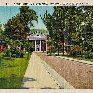 Vintage Postcard - Roanoke College, Salem, Virginia (Unused)