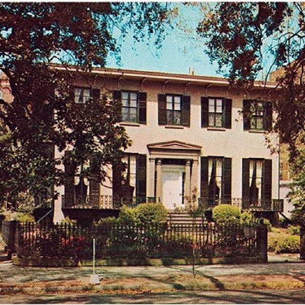 Vintage Georgia Postcard - The Andrew Low House, Savannah (Unused)