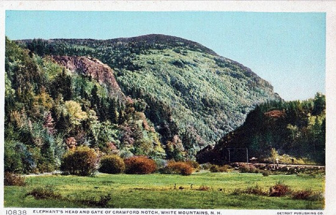 Antique New Hampshire Postcard Elephant Head and Gate of Etsy