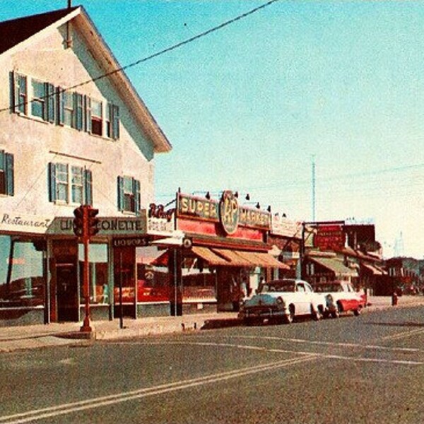 Vintage Cape Cod Postcard - Main Street, Buzzards Bay (Unused)