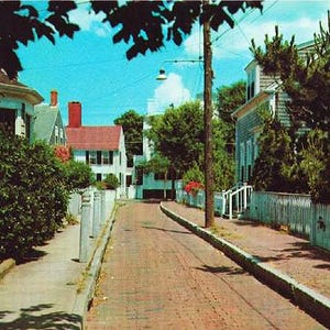 Carte postale vintage de Nantucket - Martin's Lane (inutilisé)