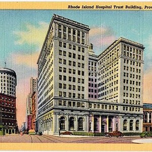 Carte postale vintage Rhode Island - The Rhode Island Hospital Trust Building, Providence (inutilisé)