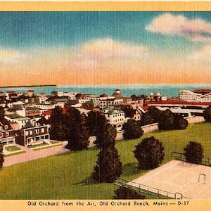 Carte postale vintage du Maine - Old Orchard Beach (inutilisé)