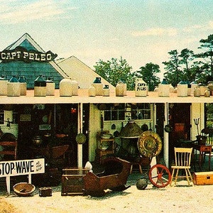 Carte postale vintage Cape Cod - The Capt. Peleg Antiques Shop, West Dennis (inutilisé)