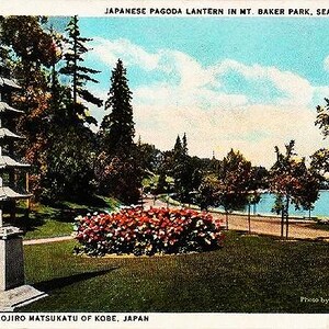 Carte postale vintage de l'État de Washington - Mount Baker Park, Seattle