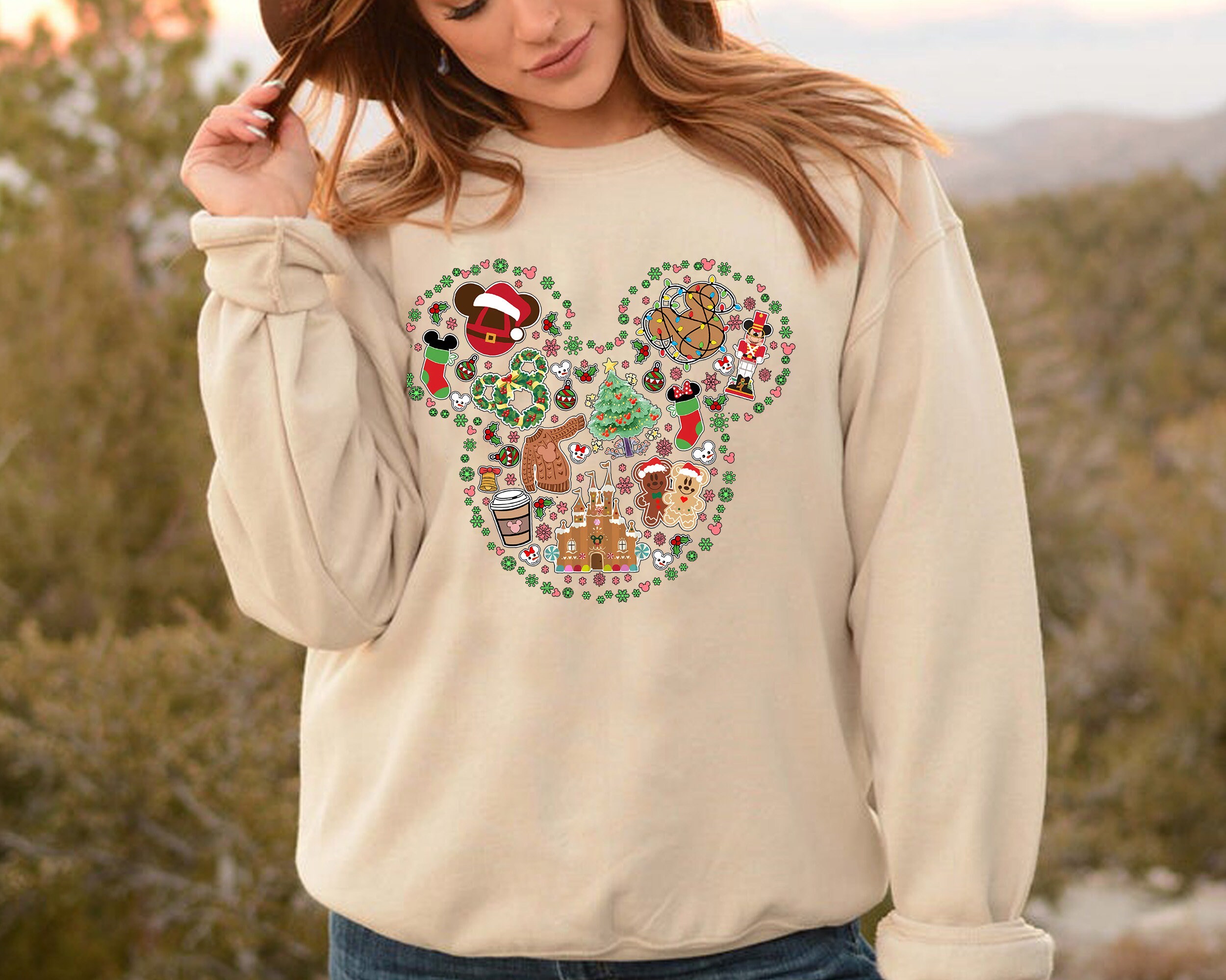 Mickey Mouse Christmas Sweater - Etsy