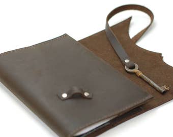Leather Notebook, Personalized Leather Journal, Travel Journal, Leather Diary, Christmas Gifts for Men