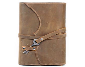 Diario personalizado, Diarios de cuero, Diario de viaje, Cuaderno de cuero recargable, Diario de cuero