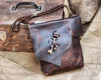 【SCENERITY】Satchel Leatherbag Prime Leather Satchel Messenger Bag | Leather Crossover Bag