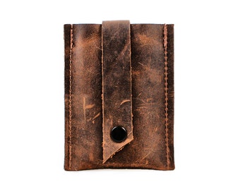 Stocking Stuffers for Guys,  Christmas Gift Ideas, Small Gifts, Leather Business Card Holder,  minimalist wallet, leather card wallet