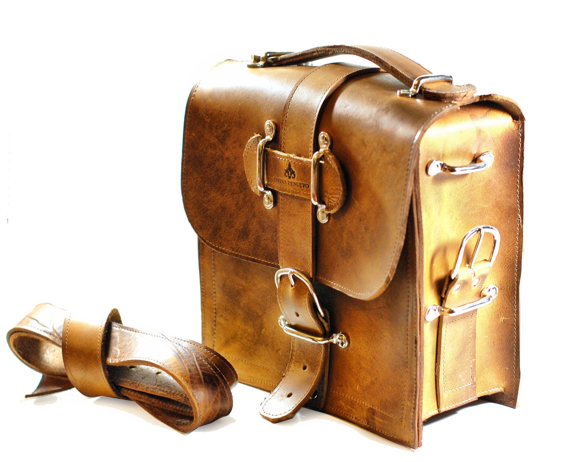 Rugged Leather Camera Bag Indiana Jones Satchel Messenger Etsy